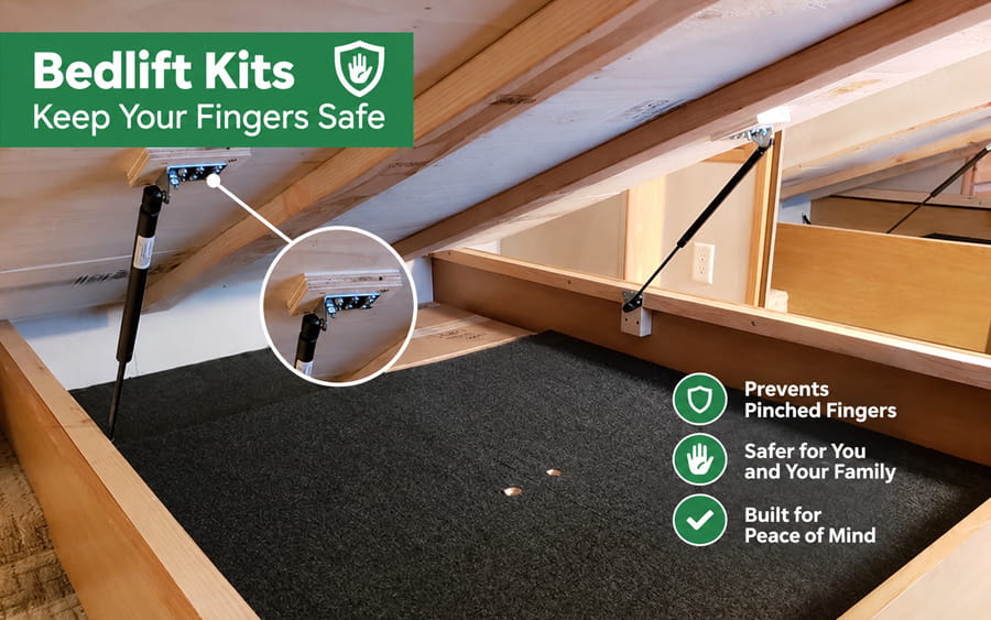 Bedlift Kits Keep Your Fingers Safe