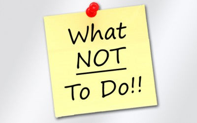 99 Things Not To Do While RVing